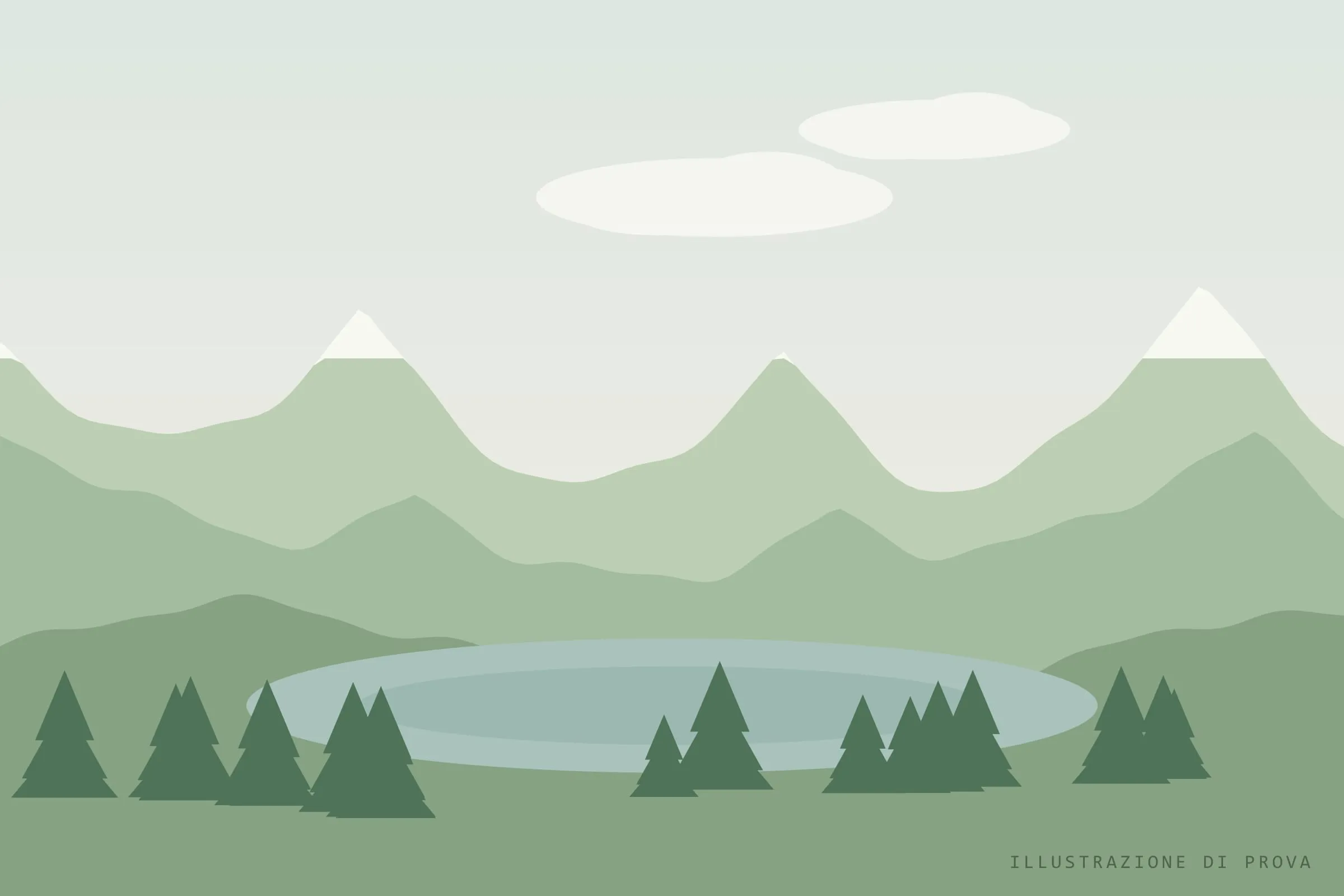 Illustrazione di prova: il lago dell'Alpe Palù